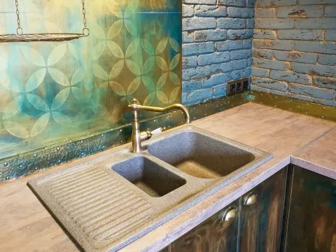 Quartz Composite Single Bowl Sink — Sinks & Taps at Kitchen Kraft, Vadodara