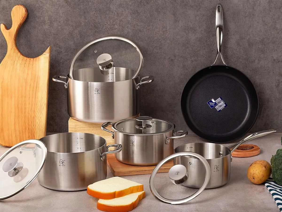 Triply Stainless Steel Saucepan Set — Cookware at Kitchen Kraft, Vadodara
